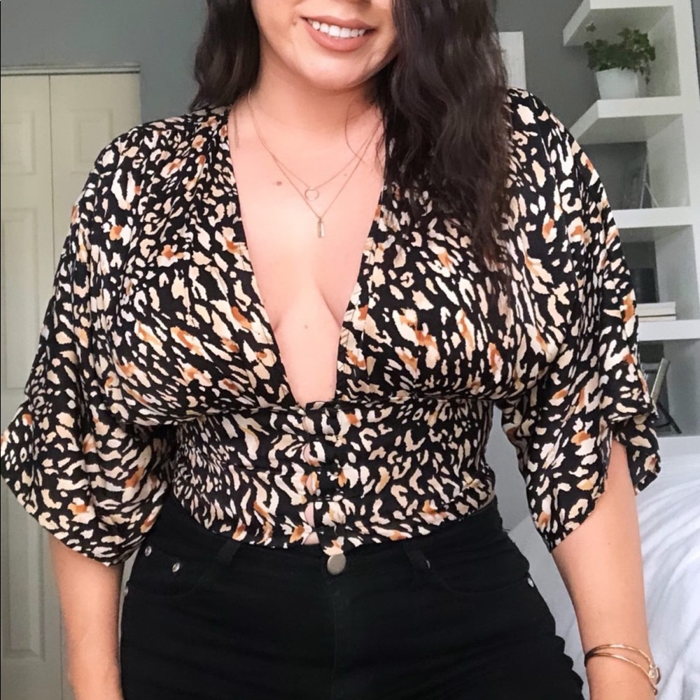 Animal print top